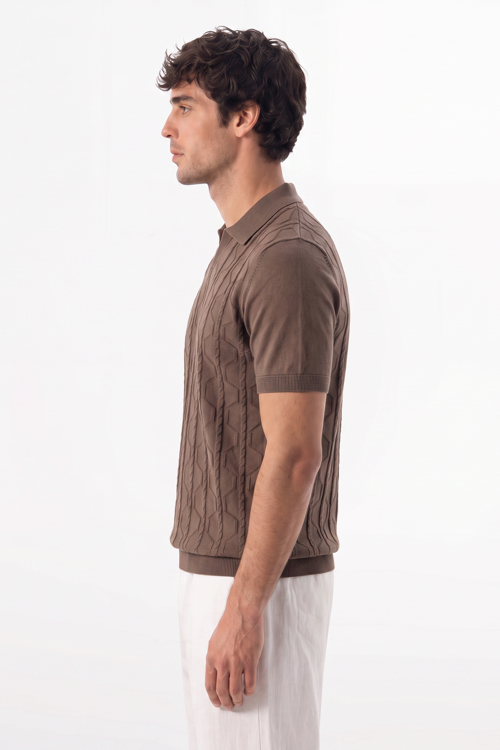 Geo Cable Brown Polo 02