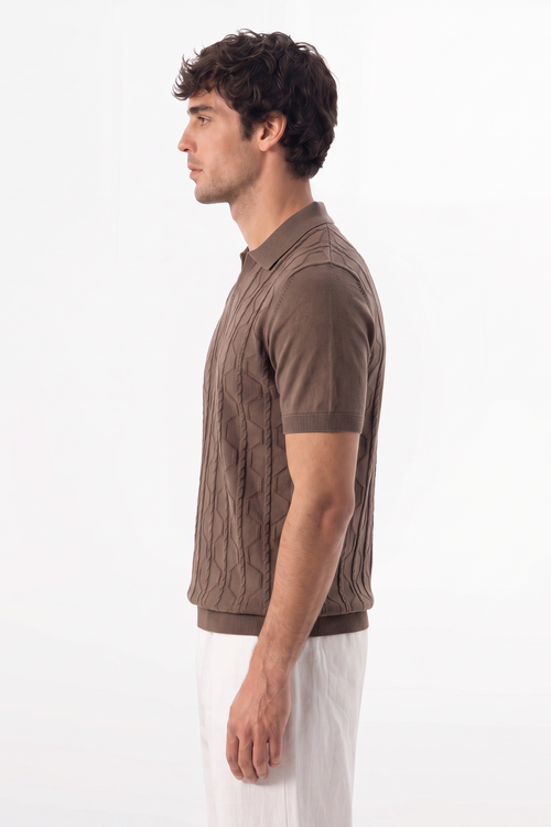 Geo Cable Brown Polo 02