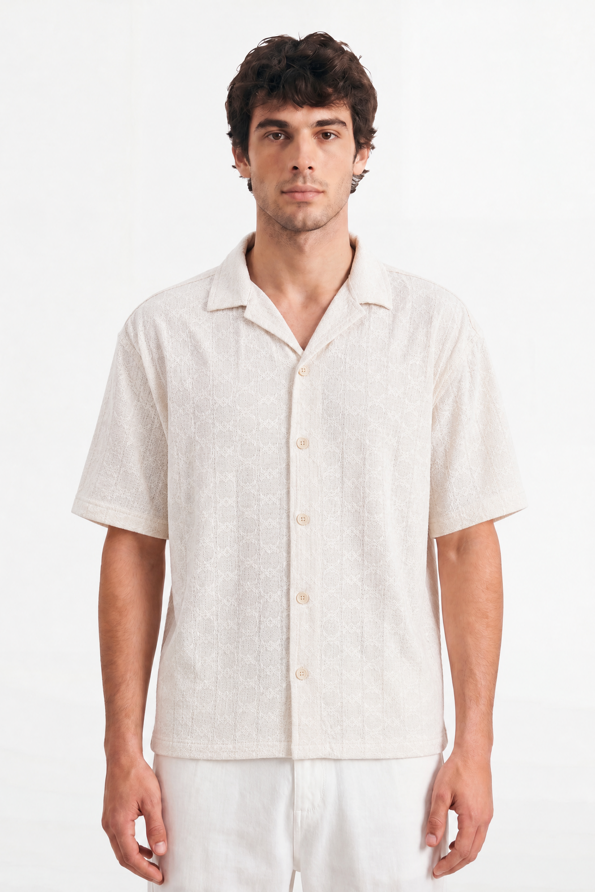 The Portofino White Jacquard