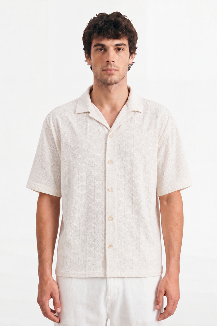 The Portofino White Jacquard