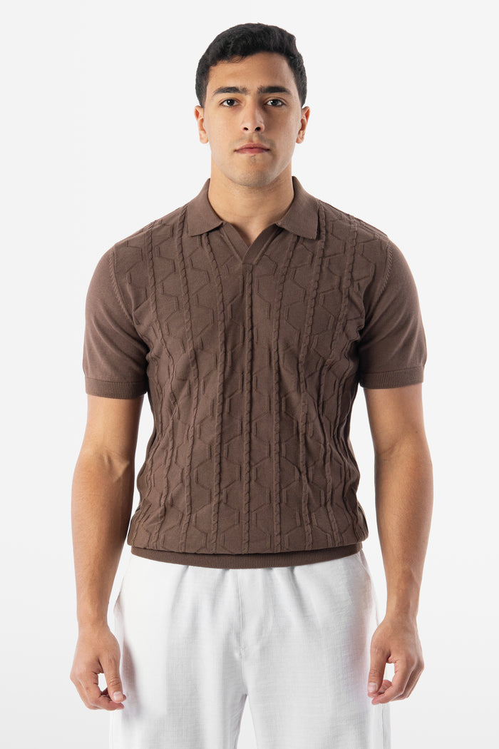 Geo Cable Brown Polo 02