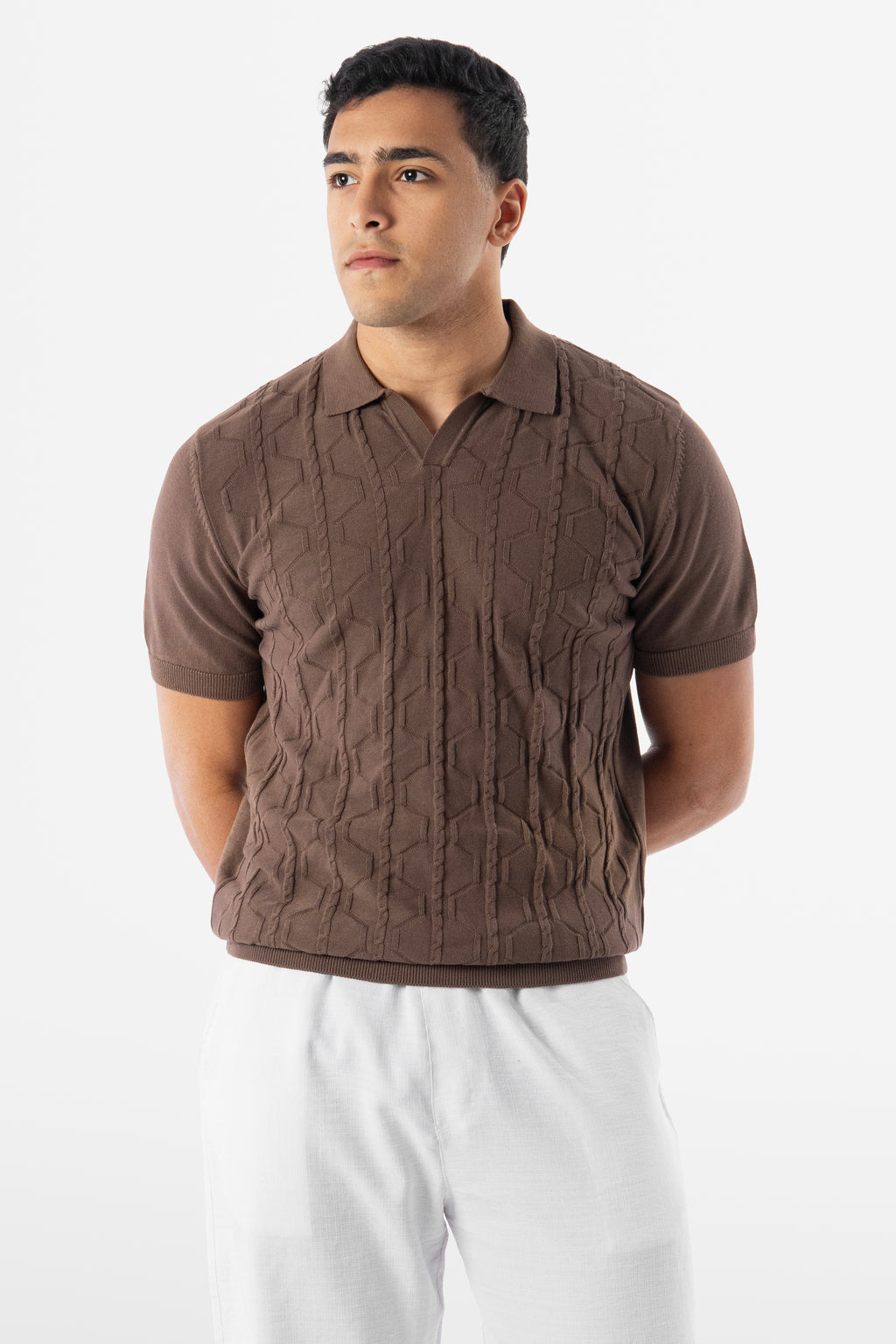 Geo Cable Brown Polo 02