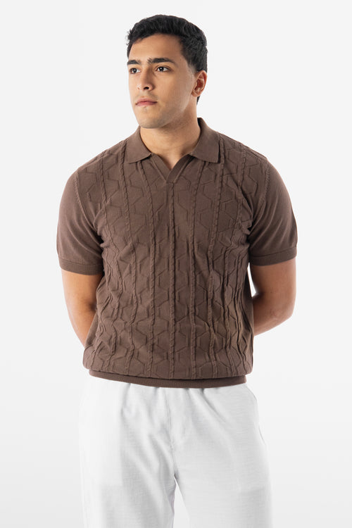 Geo Cable Brown Polo 02