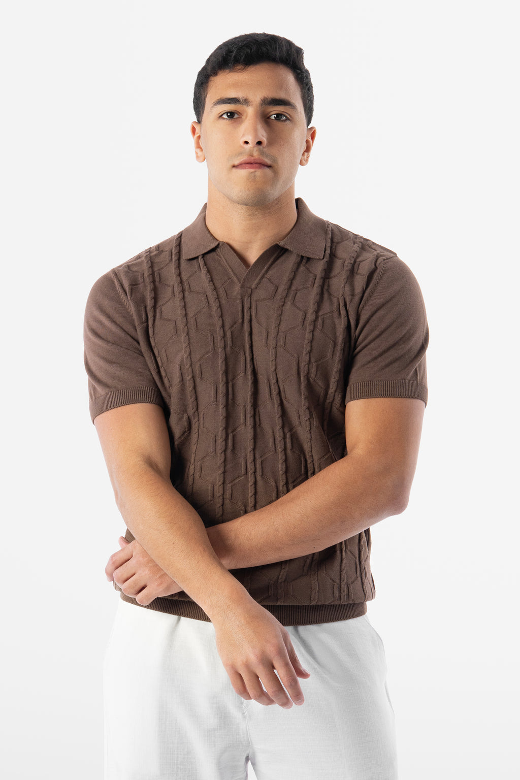 Geo Cable Brown Polo 02